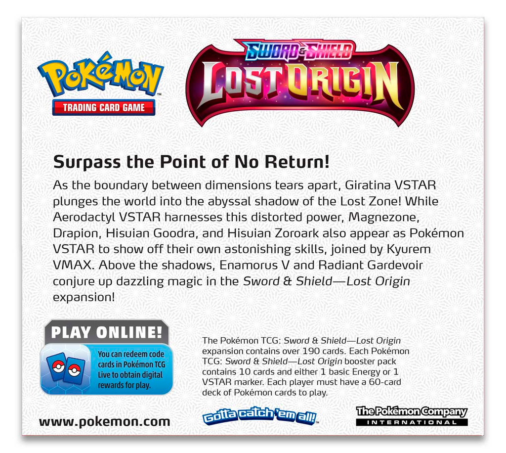 Pokemon discount Lost Origin Booster Box