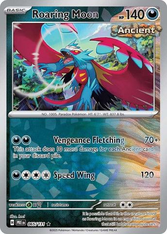 Roaring Moon (065/131) (Master Ball Pattern) [Scarlet & Violet: Prismatic Evolutions]