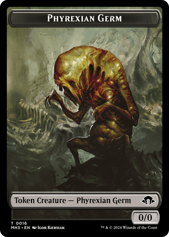Phyrexian Germ // Zombie Army Double-Sided Token [Modern Horizons 3 Tokens]