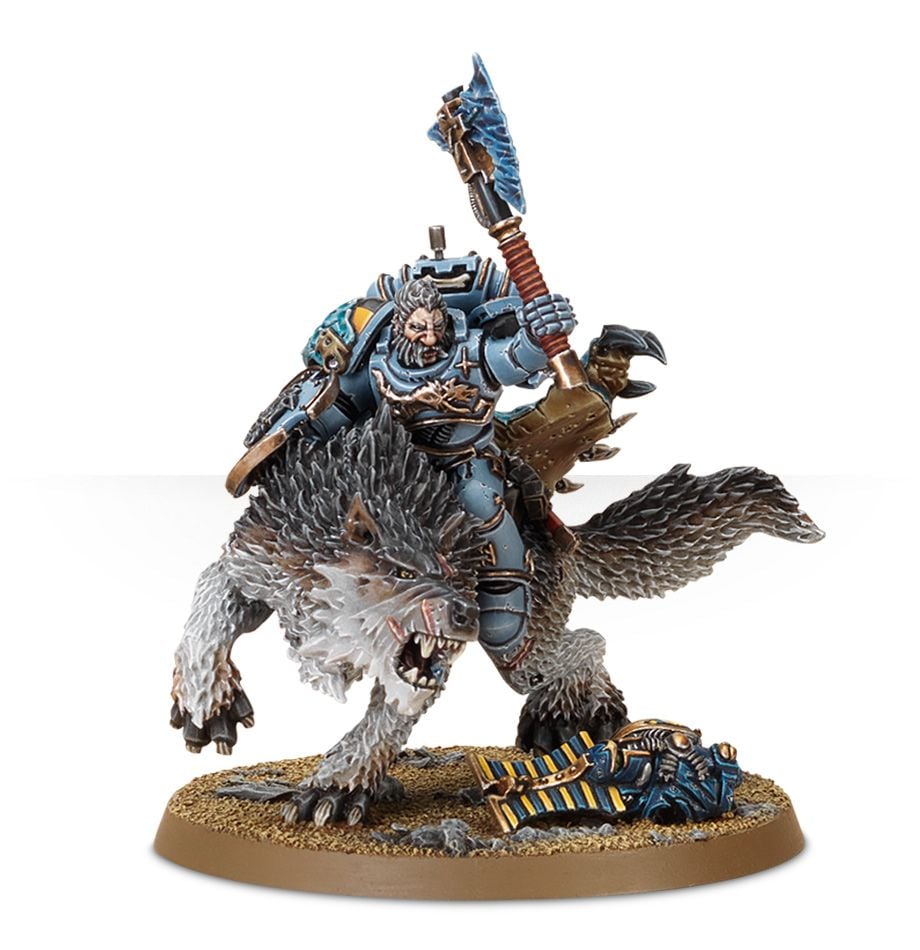 Space Wolves: Wolf Lord on Thunderwolf