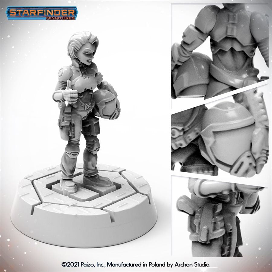 Starfinder Unpainted Miniatures: Halfling Pilot