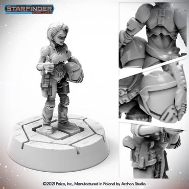 Starfinder Unpainted Miniatures: Halfling Pilot