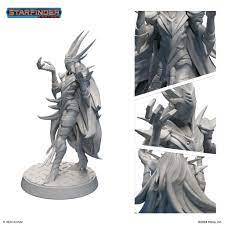 Starfinder Unpainted Miniatures: Drow Arms Dealer