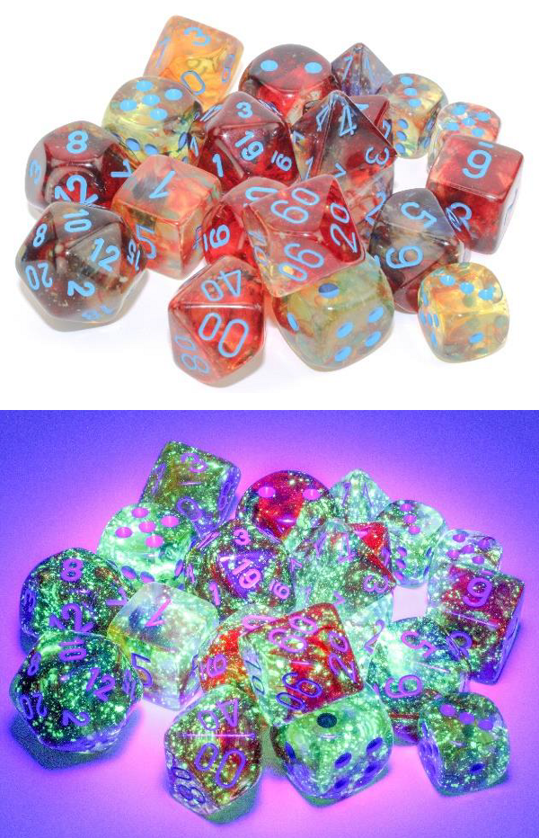 Chessex 12mm D6 Dice Block (36 Dice) *Nebula*