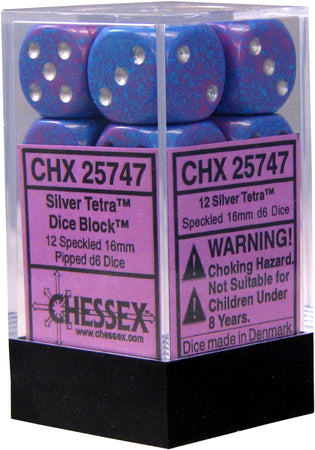 CHESSEX 16MM D6 DICE BLOCK (12 DICE) - SPECKLED