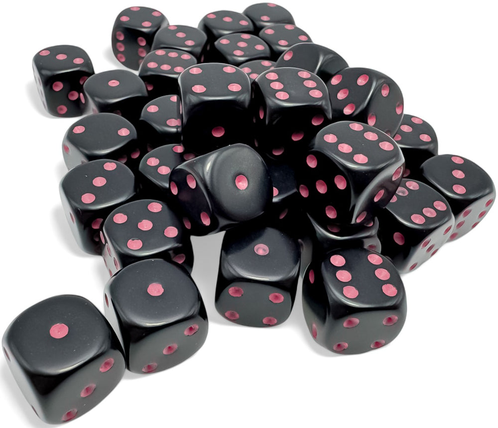 Chessex 12mm D6 Dice Block (36 Dice) *Opaque*