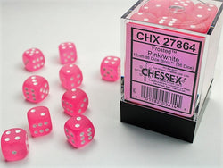 Chessex 12mm D6 Dice Block (36 Dice) *Frosted*