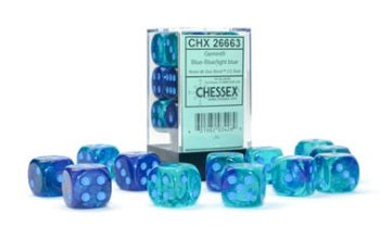 CHESSEX 16MM D6 DICE BLOCK (12 DICE) - GEMINI