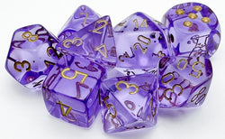 CHESSEX 7-DIE SET *TRANSLUCENT*