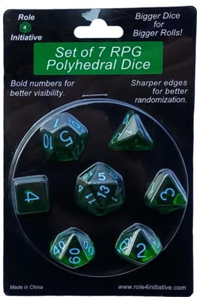 Role 4 Initiative: Set of 7 RPG Dice