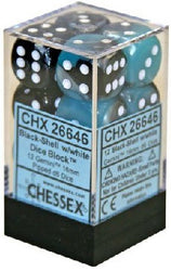 CHESSEX 16MM D6 DICE BLOCK (12 DICE) - GEMINI