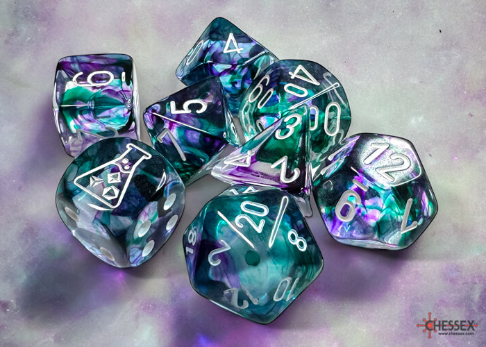 CHESSEX 7-DIE SET *NEBULA*