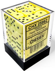 Chessex 12mm D6 Dice Block (36 Dice) *Opaque*