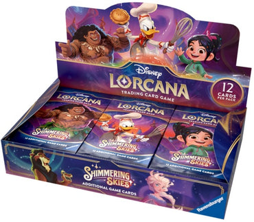 DISNEY LORCANA SHIMMERING SKIES BOOSTER BOX DISPLAY