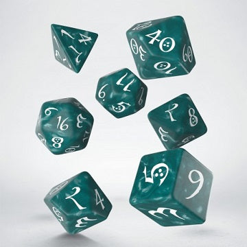 CLASSIC RPG DICE SET: STORMY/WHITE