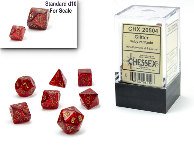 CHESSEX 7-DIE SET *Glitter* MINI