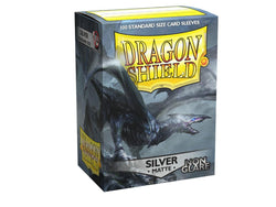 Dragon Shield Non-Glare Sleeve - Silver ‘Argentia’ 100ct