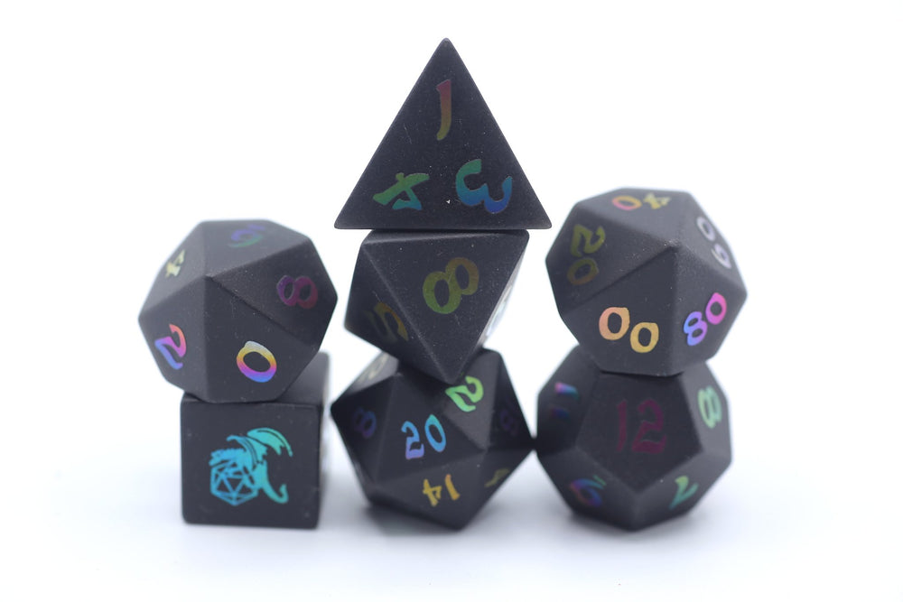 Gemstone Black Magic Dice set