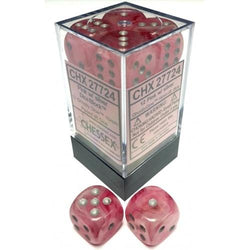 CHESSEX 16MM D6 DICE BLOCK (12 DICE) - GHOSTLY GLOW