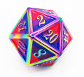 Bisexual Pride Metal Dice Set