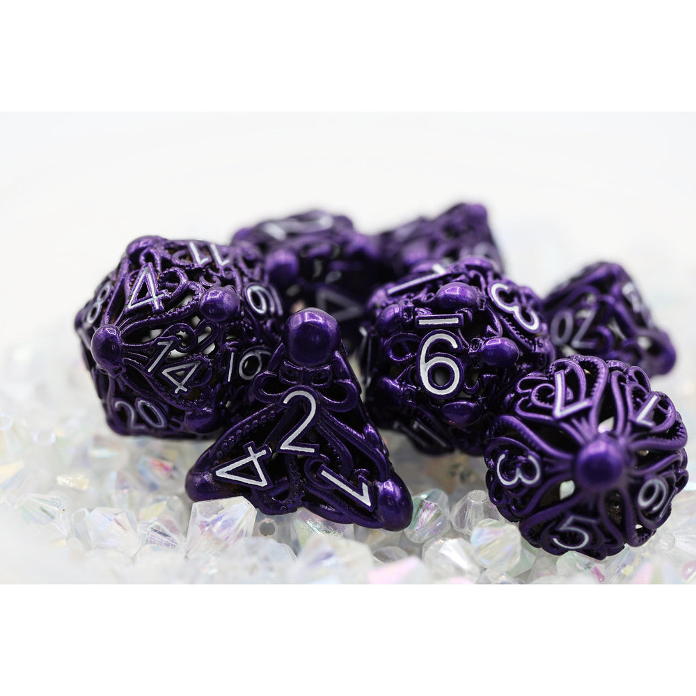 Mind Eater Hollow Purple RPG Metal Dice Set