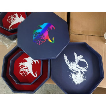 Wind Dragon Prism Dice Tray with Lid