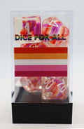 Lesbian Flag RPG Dice Set