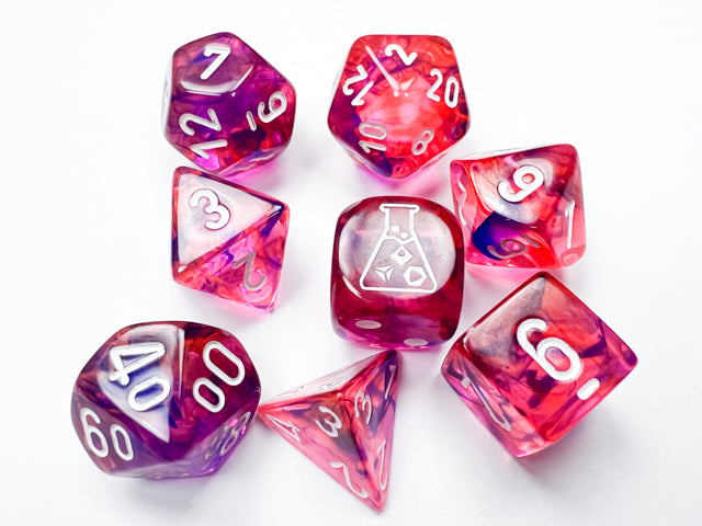 CHESSEX 7-DIE SET *NEBULA*