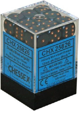 Chessex 12mm D6 Dice Block (36 Dice) *Opaque*