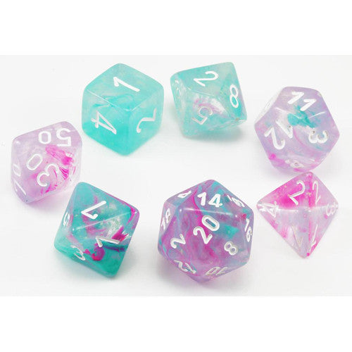 CHESSEX 7-DIE SET *NEBULA*