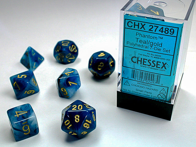 CHESSEX 7-DIE SET *PHANTOM*