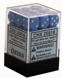 Chessex 12mm D6 Dice Block (36 Dice) *Opaque*