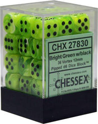 Chessex 12mm D6 Dice Block (36 Dice) *Vortex*