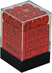 Chessex 12mm D6 Dice Block (36 Dice) *Opaque*