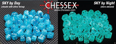 Chessex 12mm D6 Dice Block (36 Dice) *Luminary*