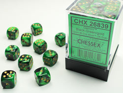 Chessex 12mm D6 Dice Block (36 Dice) *Gemini*