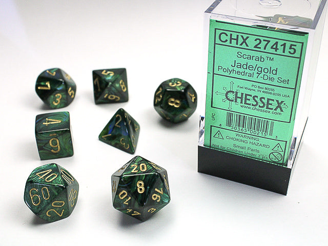 CHESSEX 7-DIE SET *SCARAB*