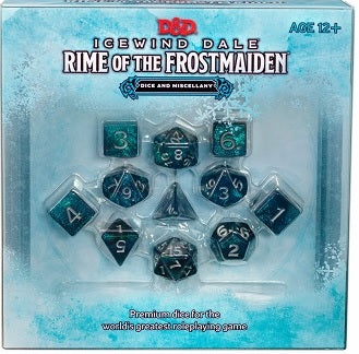 DND RPG ICEWIND DALE RIME O/T FROSTMAIDEN DICE SET