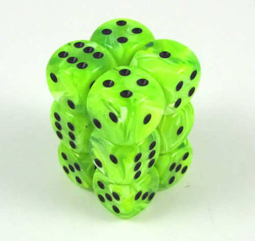 CHESSEX 16MM D6 DICE BLOCK (12 DICE) - VORTEX