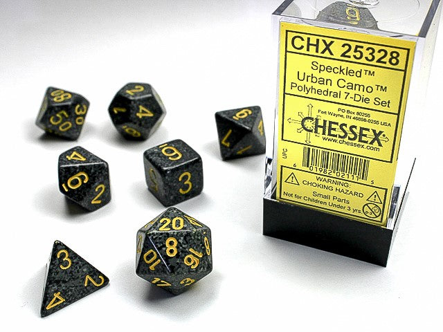 CHESSEX 7-DIE SET *SPECKLED*