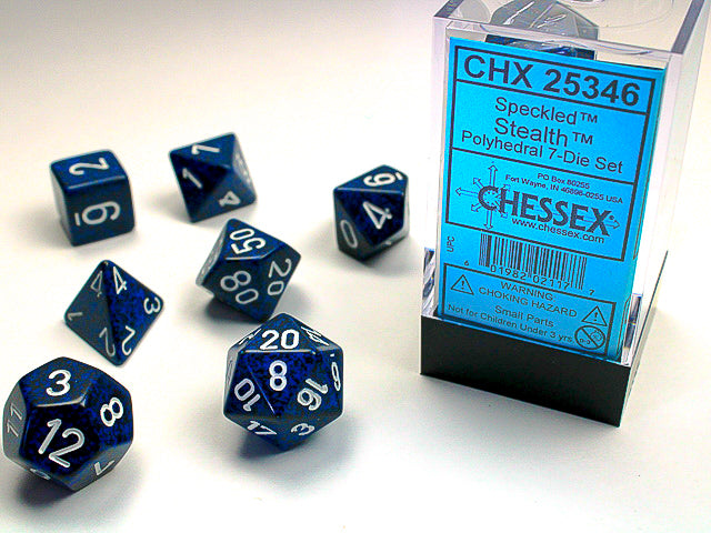 CHESSEX 7-DIE SET *SPECKLED*