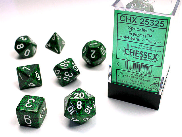 CHESSEX 7-DIE SET *SPECKLED*