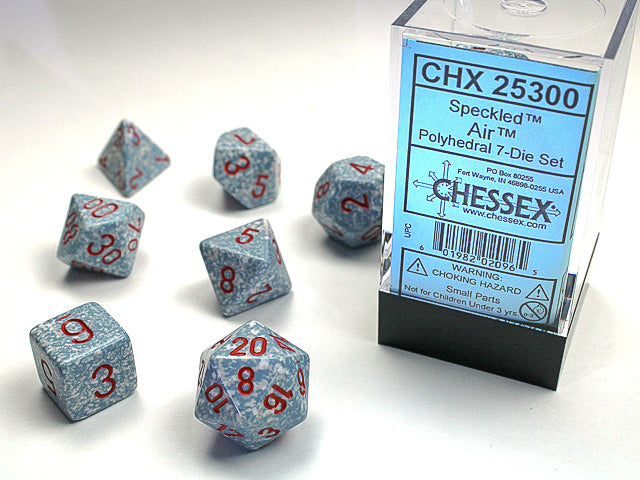 CHESSEX 7-DIE SET *SPECKLED*