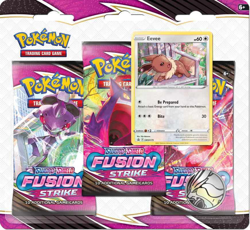 FUSION STRIKE 3PK BLISTER - EEVEE