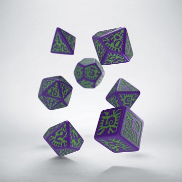 PATHFINDER DICE SET: GOBLIN PURPLE/GREEN