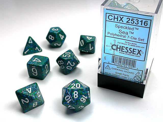 CHESSEX 7-DIE SET *SPECKLED*