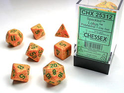 CHESSEX 7-DIE SET *SPECKLED*