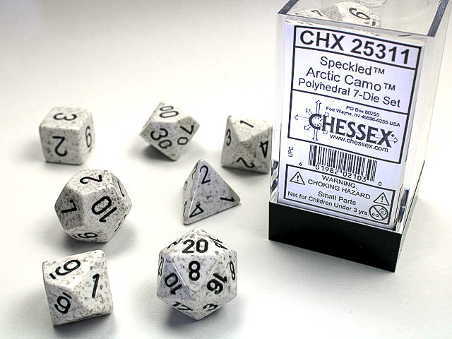 CHESSEX 7-DIE SET *SPECKLED*