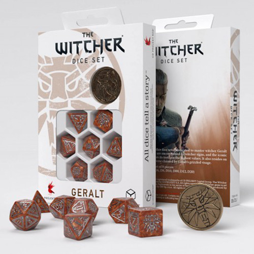 WITCHER DICE SET GERALT THE MONSTER SLAYER