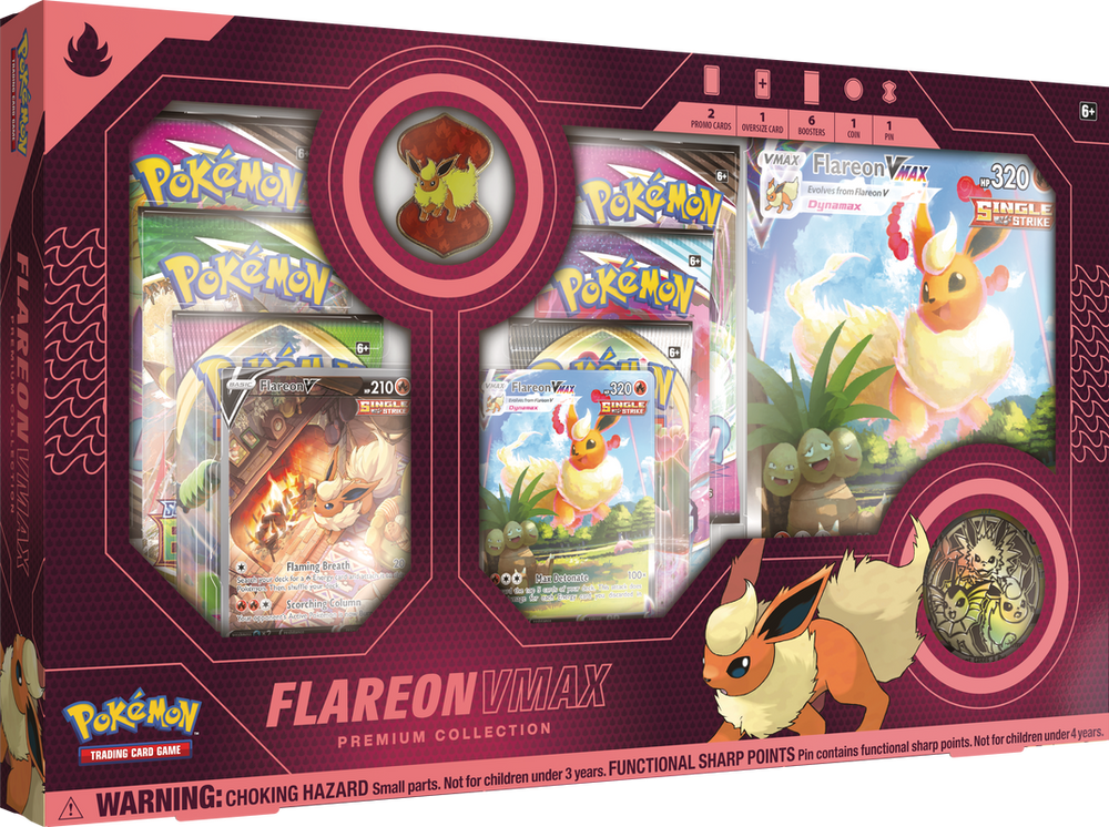 POKEMON EEVEE EVOLUTION VMAX PREMIUM COLLECTION - FLAREON (LIMIT 1 PER CUSTOMER)